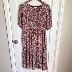 Indigo Rose Pink Floral Dress